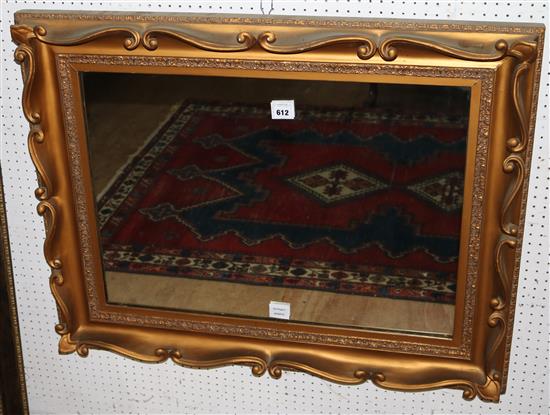 Gilt picture frame wall mirror